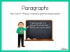 Paragraphs - Years 3 and 4 Teaching Resources (slide 1/21)